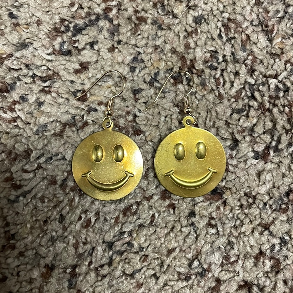 Perfect condition smiley face earrings